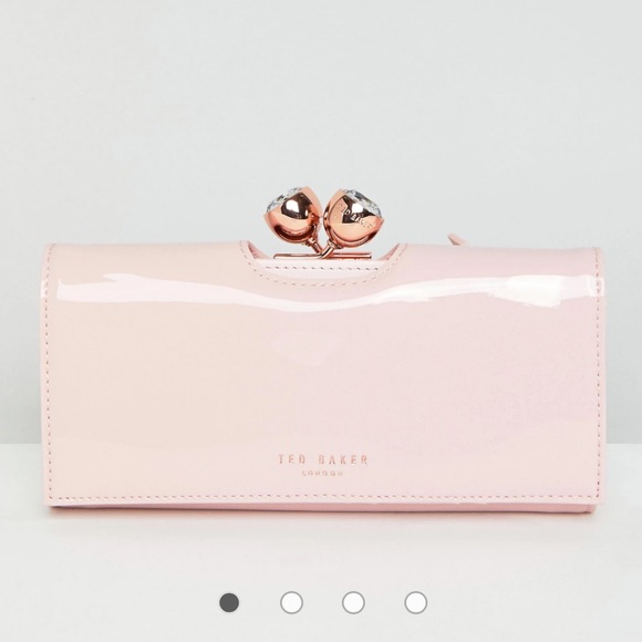 Ted Baker Handbags - Ted Baker Patent Leather Ladies' wallet with Crystal Clasp